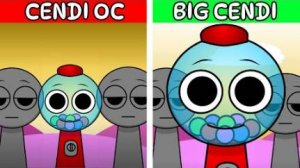 Sprunki: Cendi OC Но Большая Версия! Нормальная Vs Страшная Версия!