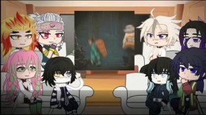 Hashiras react to Tanjiro and Giyuu/🇷🇺|🇬🇧/spoilers![чит.опис.]