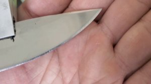 Заточка тупого ножа Bark на китайской точилке