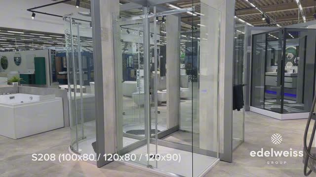 Душевой уголок Black  White S208