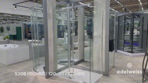 Душевой уголок Black & White S208