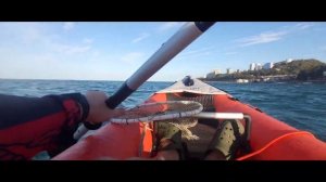 Испытание надувного каяка intex excursion pro k2 на чёрном море