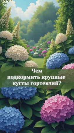 Чем подкормить крупные кусты гортензий