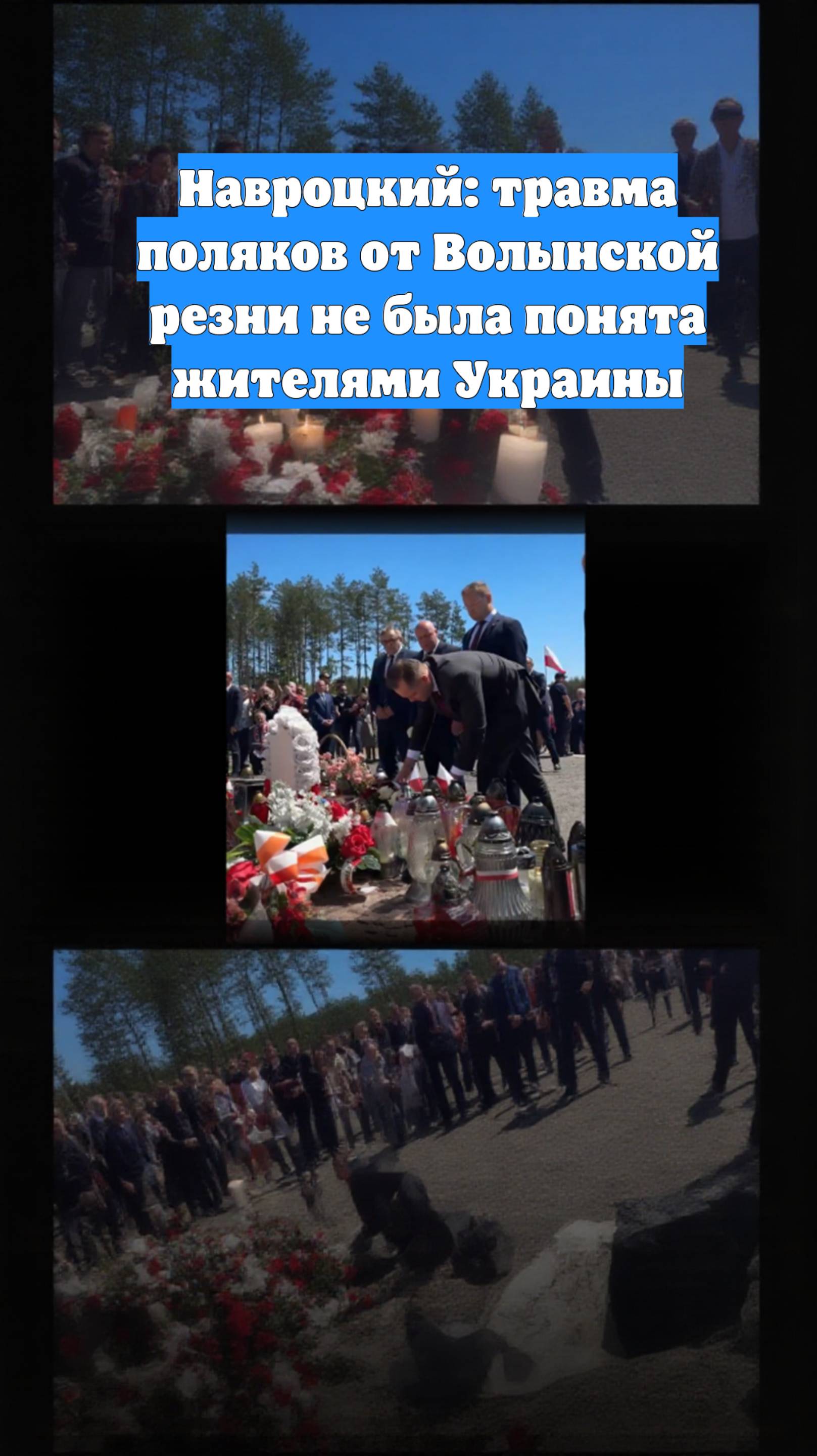 Навроцкий: травма поляков от Волынской резни не была понята жителями Украины