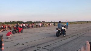 Ducati Panigale 1199 VS Aprilia Caponord 1200 ДРАГ РЕЙСИНГ КОНОТОП 2019