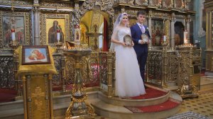 Венчание в храме Троицы Живоначальной в Останкино