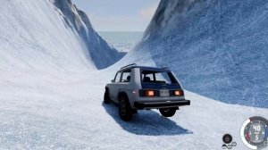 BeamNG.drive- спуск с скользкой горы 2