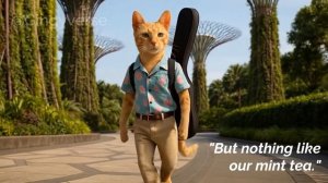 📬 Tiny Cat’s Quiet Afternoon Reading a Letter from a Friend 🐾🕊️