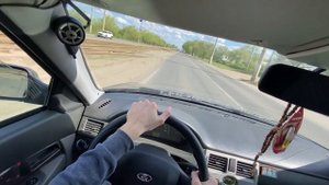 Покатушки по городу на Приоре под музыку от первого ли