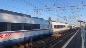 ЭВС1-08 «Сапсан», поездом №774А, Москва – Санкт-Петербург. | Станция Славянка.