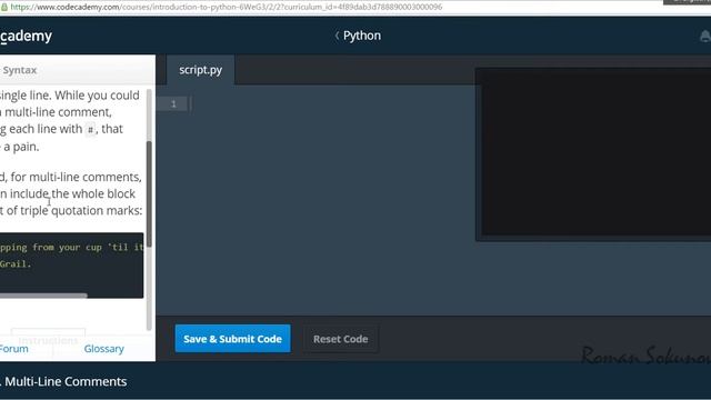 ПК002 - Python на сайте Codecademy - второй блок уроков