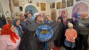 Передача флага Военной Разведки Предстоятелю Истинно-Православной Церкви