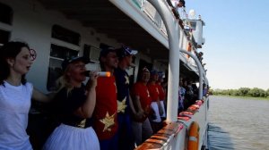 Отправление теплохода "Урал" из Астрахани. Часть 2