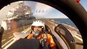 Палубная авиация РФ. МиГ29К - посадка на авианосец. MiG29K