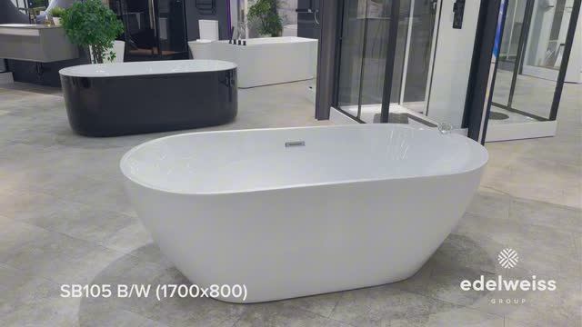 Акриловая ванна Black  White SB105