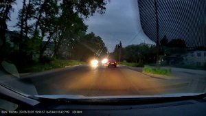 Видеосьемка с видеорегистратора ROADGID Blick Combo в вечернее (ночное) время без освещения