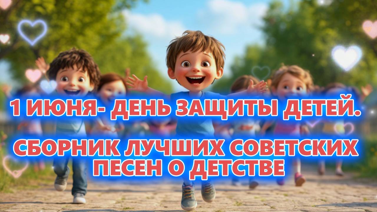 1 ИЮНЯ - ДЕНЬ ЗАЩИТЫ ДЕТЕЙ. СБОРНИК ЛУЧШИХ СОВЕТСКИХ ПЕСЕН О ДЕТСТВЕ