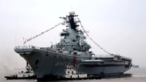 Пожар на советском авианесущем крейсере Минск в Китае