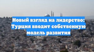 Новый взгляд на лидерство: Турция вводит собственную модель развития