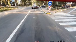 стант на мопеде BWS