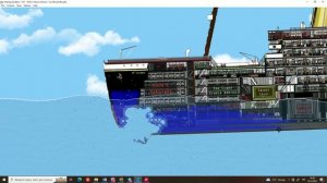Крушение кораблей Титаника и контейнеровоза Floating Sandbox
