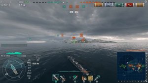 World of Warships: Киев - эсминец 7 уровня (9 kills)