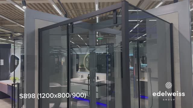 Душевой уголок Black  White S898