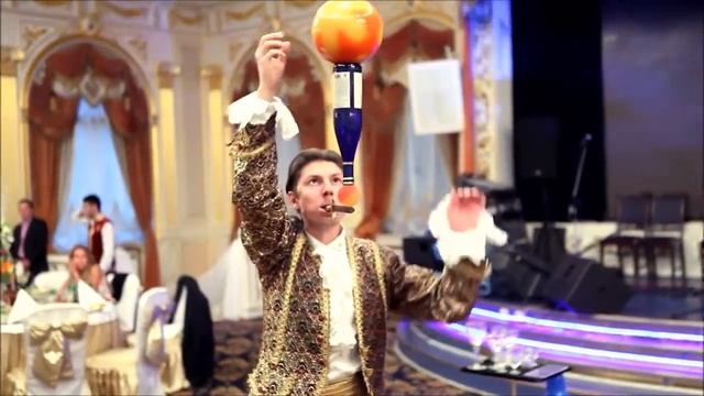 БАЛАНС НА НОЖЕ - ШОУ АНДРЕЯ СЕРОВА GLASS-BALANCE - ШОУ ПРОГРАММА НА СВАДЬБЕ 2016