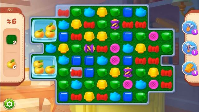 Homescapes - День 1. 64-65 уровень (Кухня)