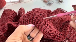 Это бомба!  ТОП КРЮЧКОМ 3D "Terracotta" MAСТЕР-КЛАСС на любой размер  part 2 CROCHET TOP / BLUSA