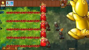 Все Виды Огненных Растений VS Золотой Зомбосс, Но На Сл?