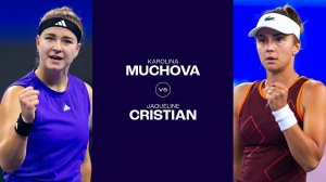 17.10.2024. Каролина Мухова - Жаклин Кристиан. WTA Ningbo. Karolina Muchova - Jaqueline Cristian