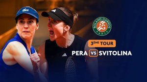 30.05.2025. Бернарда Пера - Элина Свитолина. Roland Garros. Bernarda Pera - Elina Svitolina