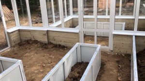 #261 Теплица леди Мэри 3х6 м с обогревом, полками, перегородкой в МО изнутри