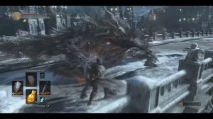 Dark Souls III Саливанское Чудище. Бой на мосту.