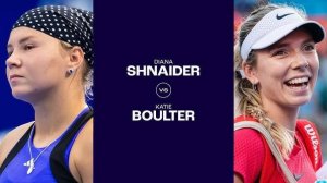 03.11.2024. Диана Шнайдер - Кэти Боултер. WTA Hong Kong. Diana Shnaider - Katie Boulter
