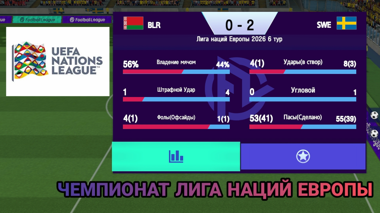 ЧЕМПИОНАТ ЛИГА НАЦИЙ ЕВРОПЫ УЕФА