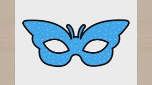 КАК РИСОВАТЬ КАРНАВАЛЬНУЮ МАСКУ БАБОЧКИ