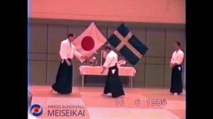 50 Aikido Gyaku Hanmi Sotokaiten Sankyo Nishio Sensei Uppsala 1995