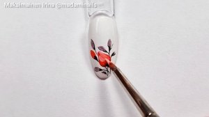 Simple nailart flowers 💐.Цветы на ногтях, очень просто и быстро.