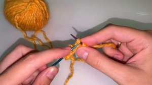 2 урок. Лицевая петля спицами для начинающих левшей. Вя