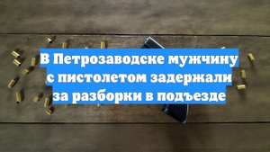 В Петрозаводске мужчину с пистолетом задержали за разборки в подъезде