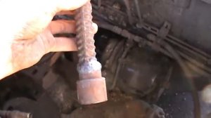 Демонтаж V образной штанги HOWO