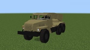 Minecraft PE мод на РСЗО (Реактивная система залпового огня) Bm-21 Grad. | Обзор мода.