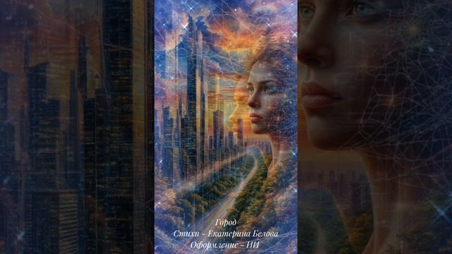 Песня "Город". Стихи - Екатерина Белова. Оформление - ИИ.