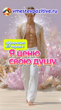 Affirmation. Male. №7. Я ценю свою душу (v8) #топыкатегорий
