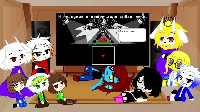 Реакция Undertale на Песня Азгора "Подземный король",Песня смотреть онлайн