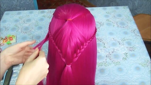Причёска коса бабочка. Прическа для девочек