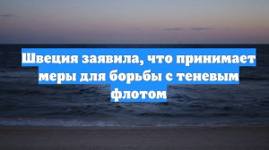 Швеция заявила, что принимает меры для борьбы с теневым флотом
