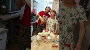 Распаковка - купили молочные продукты на 800 рублей